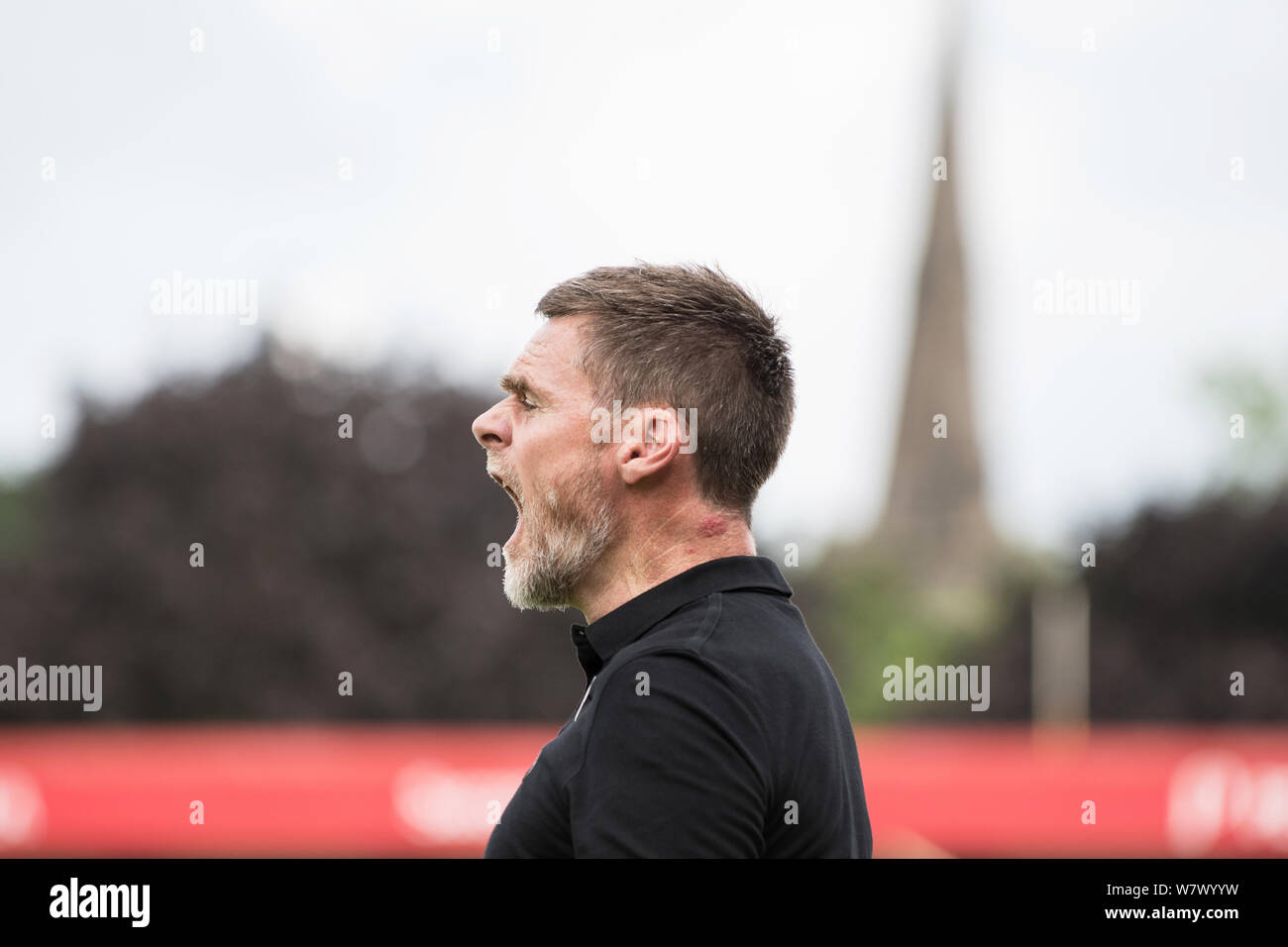 Portrait de Salford Manager Graham Alexander. Banque D'Images