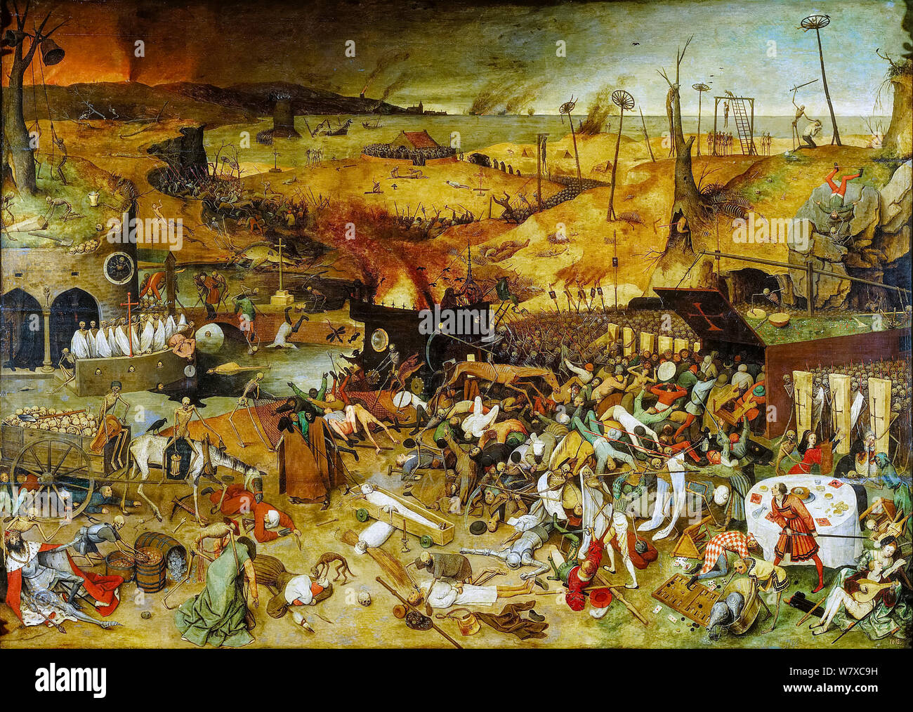 Pieter Bruegel l'ancien, le triomphe de la mort, de la peinture, 1562 Banque D'Images