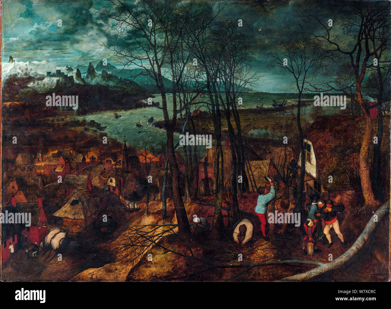 Pieter Bruegel l'ancien, le sombre jour, peinture, 1565 Banque D'Images