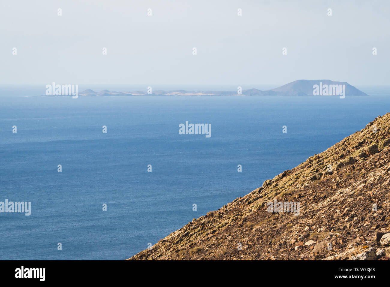 Los Lobos island de la Montana Roja à Lanzarote - Canaries Banque D'Images