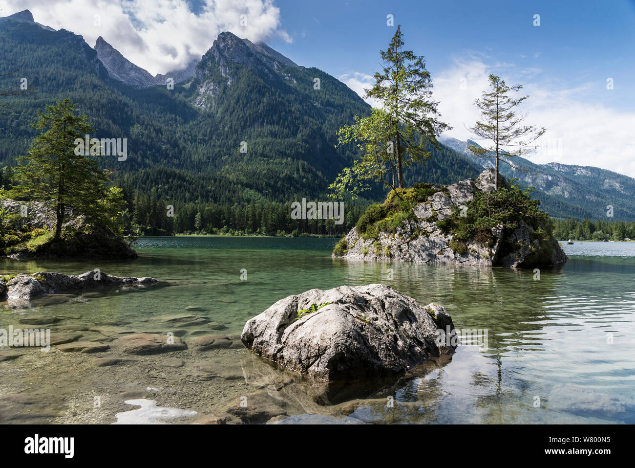 Hintersee Der in den Alpen bei Berchtesgaden Banque D'Images