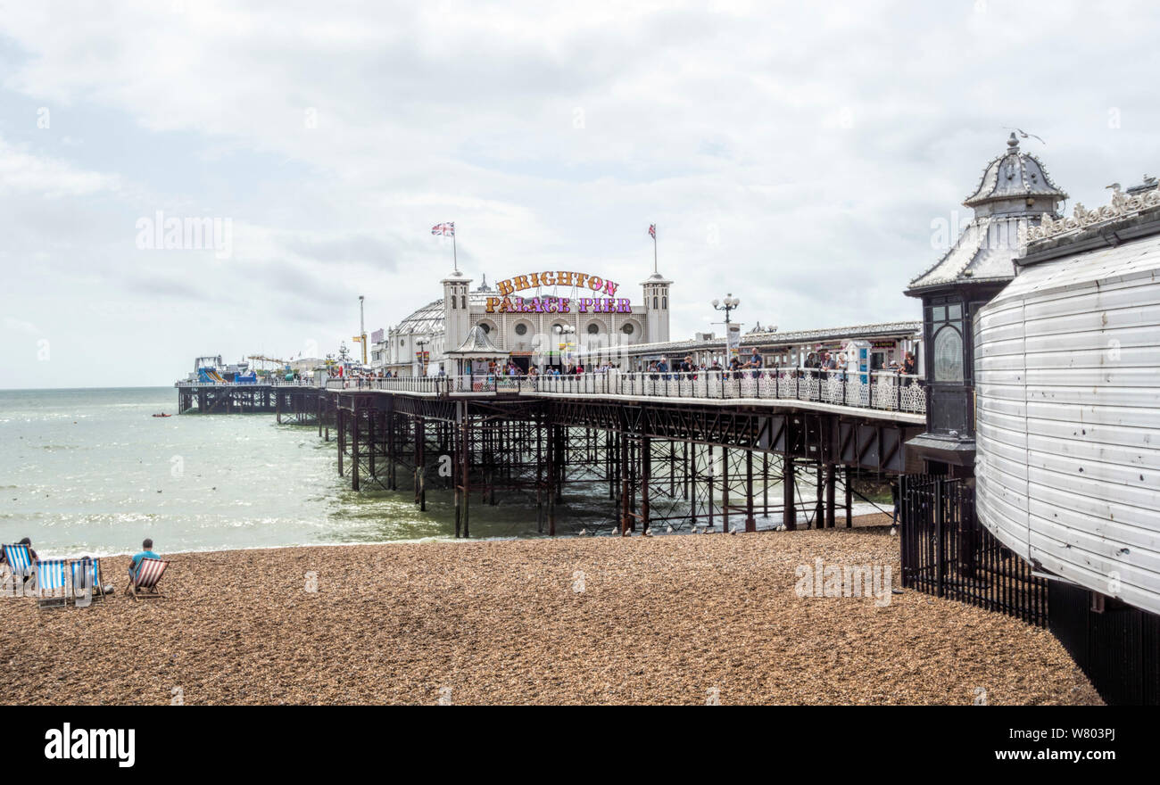 Palace Pier de Brighton, Brighton East Sussex UK Banque D'Images