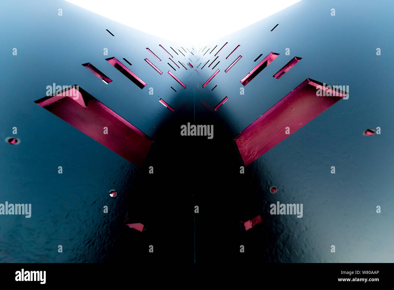 Résumé de cieux métalliques Banque D'Images