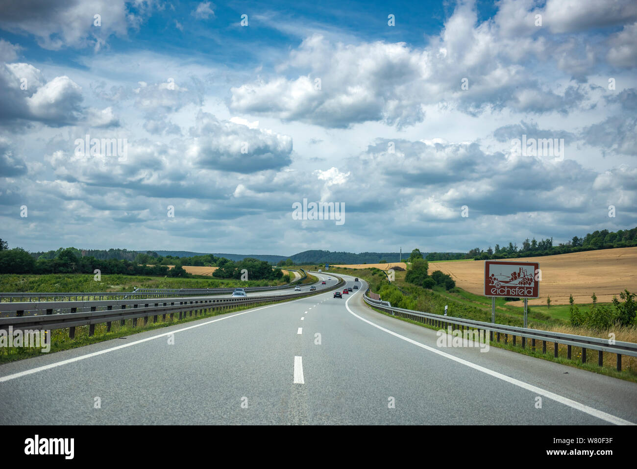 Une route de l'Allemagne. Banque D'Images