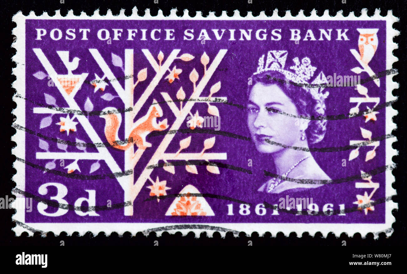 Grande-bretagne - des timbres d'épargne de la Poste Banque D'Images