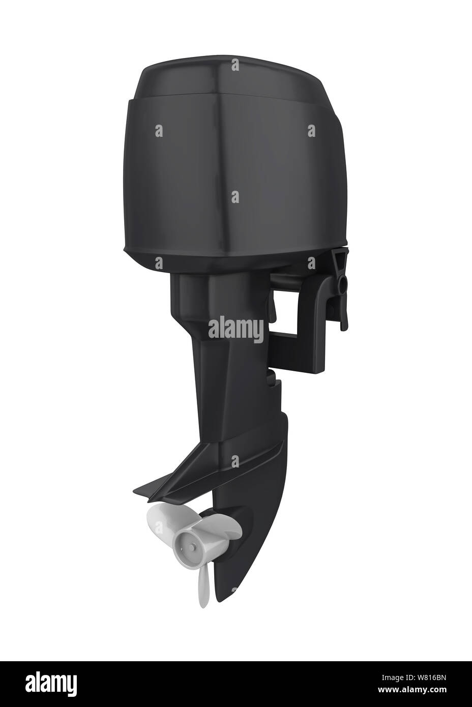 Isolé du moteur hors-bord Banque D'Images
