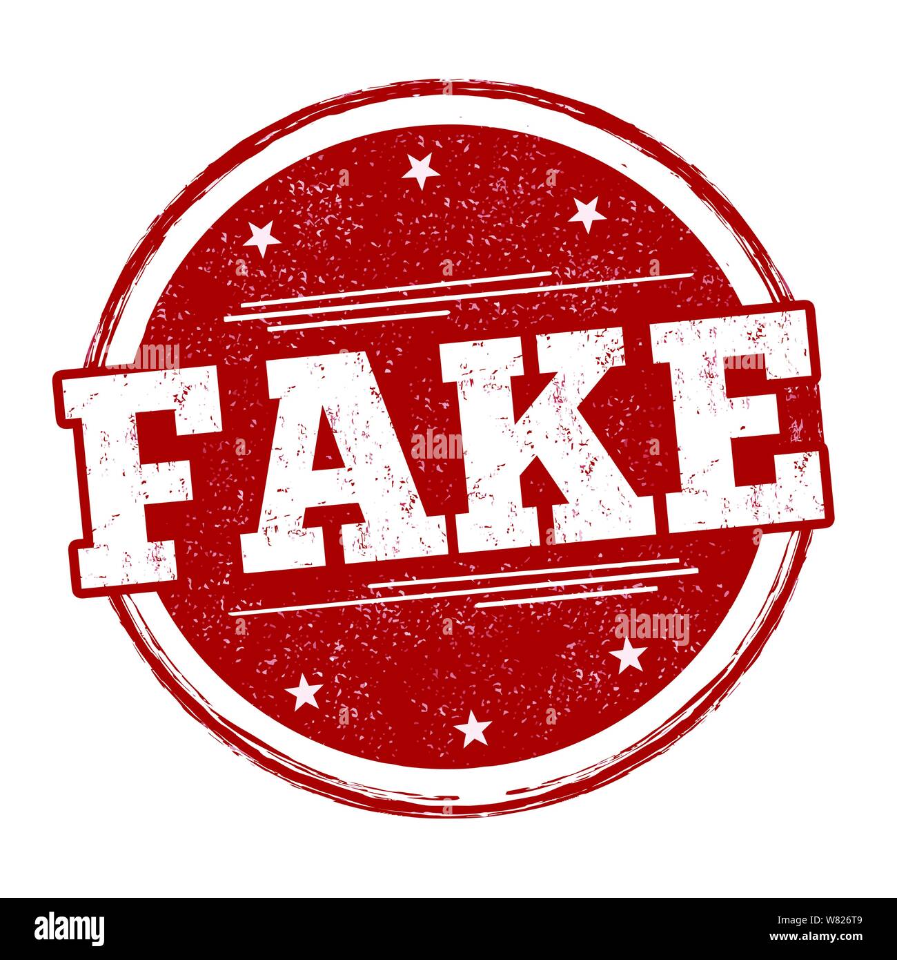  Fake signe ou marque sur fond blanc, vector illustration Image ...