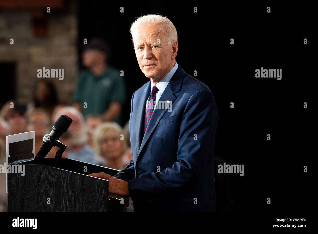Ancien Vice-président américain Joe Biden lors d'un événement de campagne à Grange sur la crête. Banque D'Images
