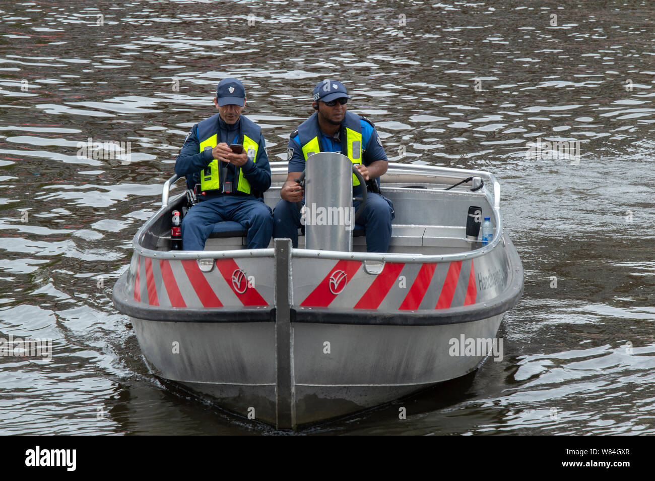 Handhaving au travail à la gaypride Amsterdam The Netherlands 2019 Banque D'Images