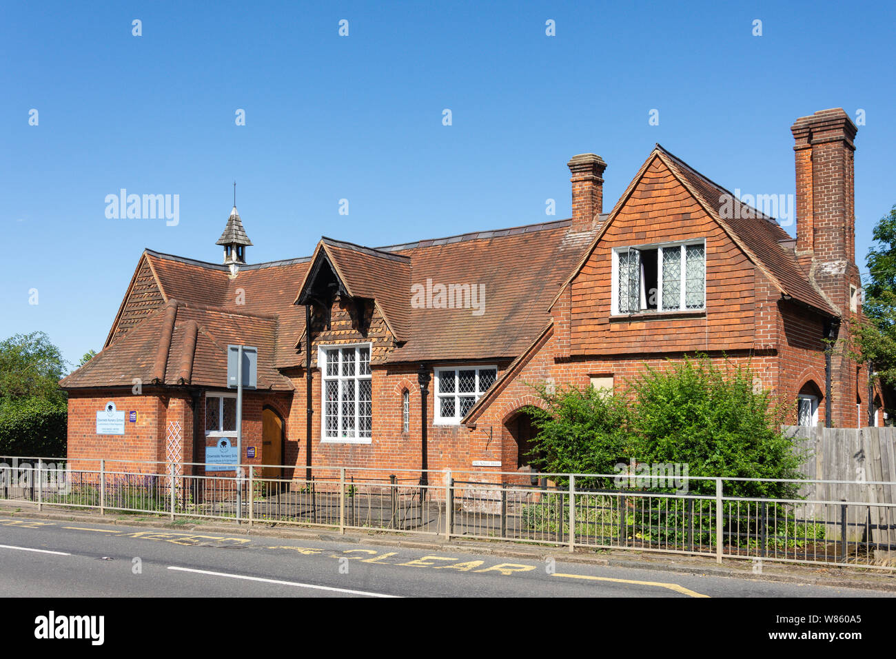 Inconvénient, l'école maternelle, inconvénient Road, baisse, Surrey, Angleterre, Royaume-Uni Banque D'Images