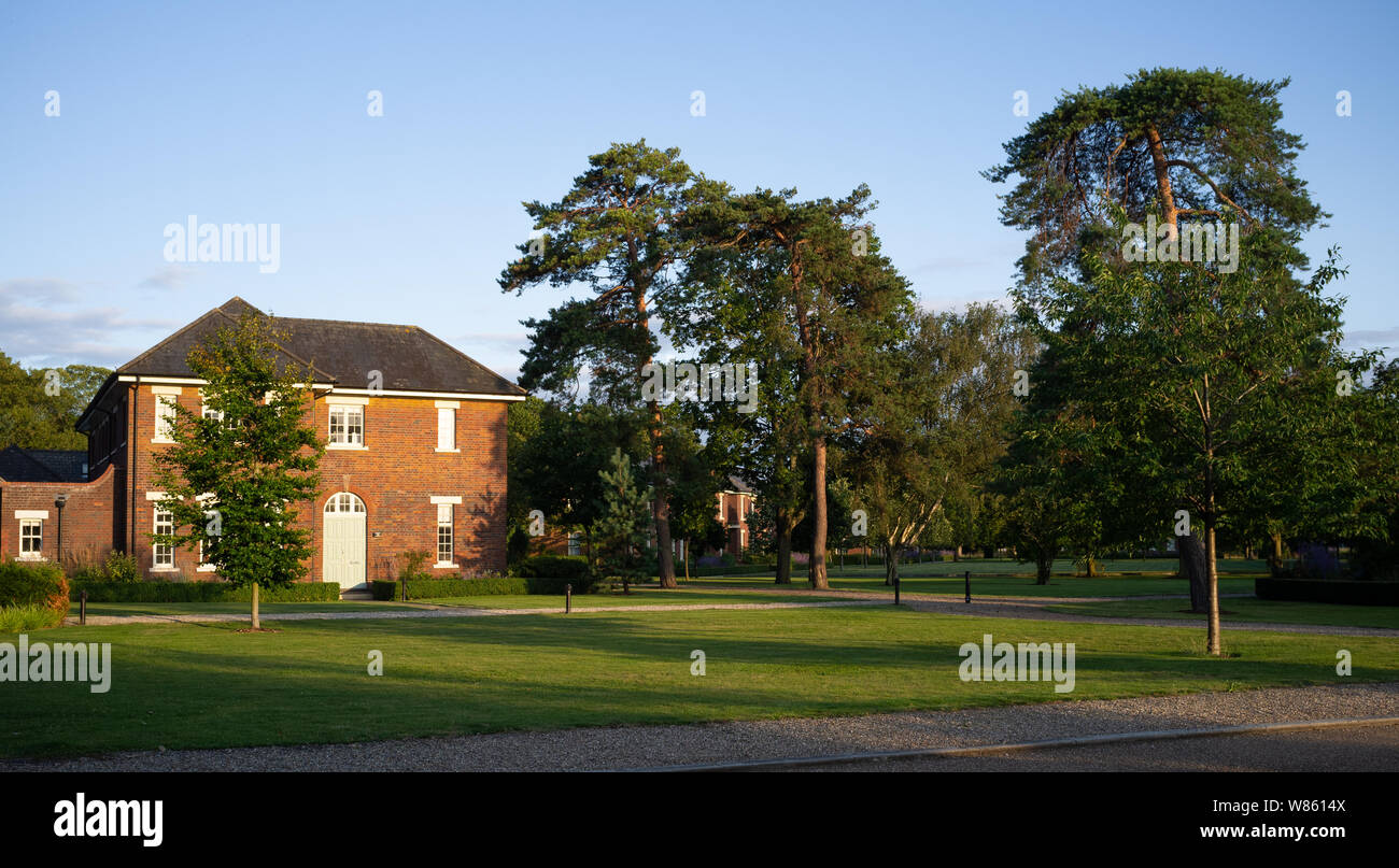 Une ancienne base de la RAF qui est aujourd'hui un développement du logement de l'Oxfordshire Banque D'Images