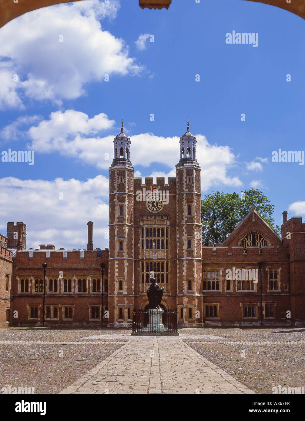 Lupton's Tower, cour de l'école, Eton College, Eton, Berkshire, Angleterre, Royaume-Uni Banque D'Images
