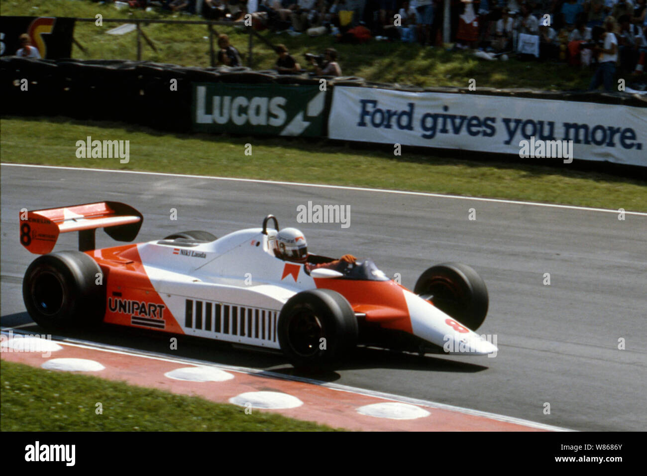 1982 Grand Prix de Grande-Bretagne. Niki Lauda McLaren MP4B Photo Stock -  Alamy