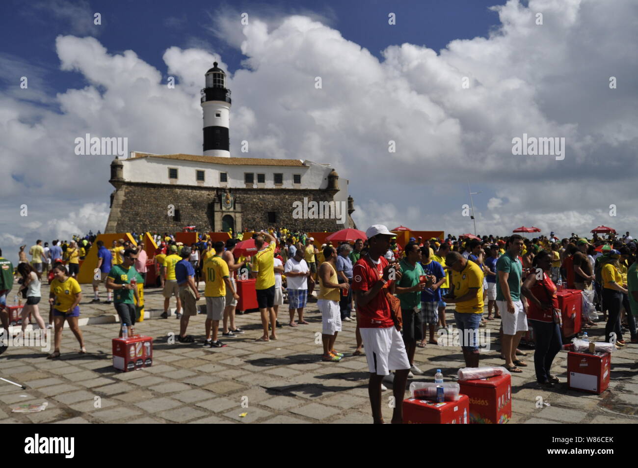 Salvador da Bahia, Brésil, 2014 Copa Banque D'Images