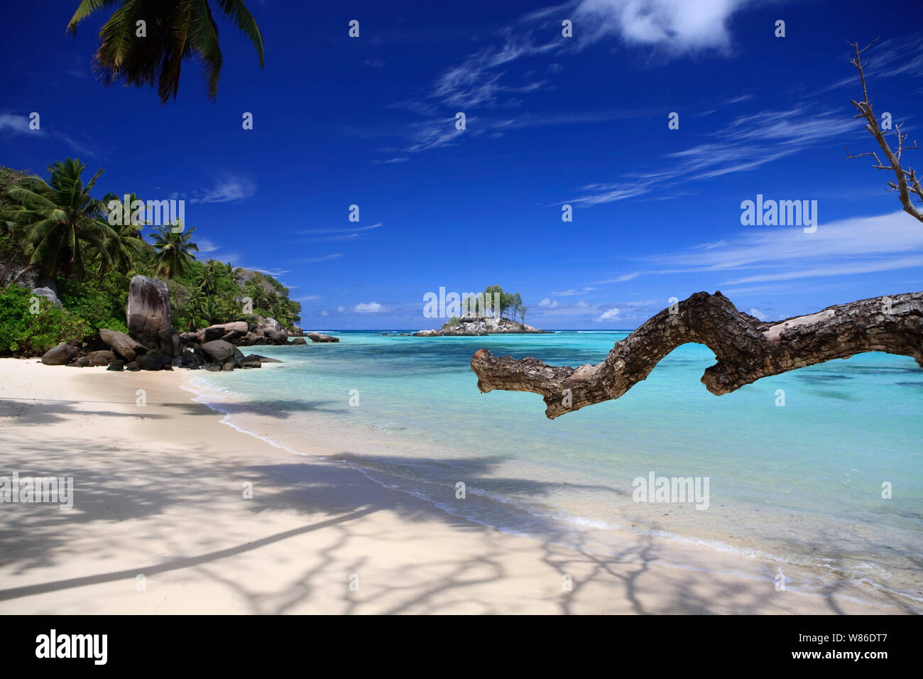 Pittoresque de l'île de Mahé, Seychelles, océan Indien Banque D'Images