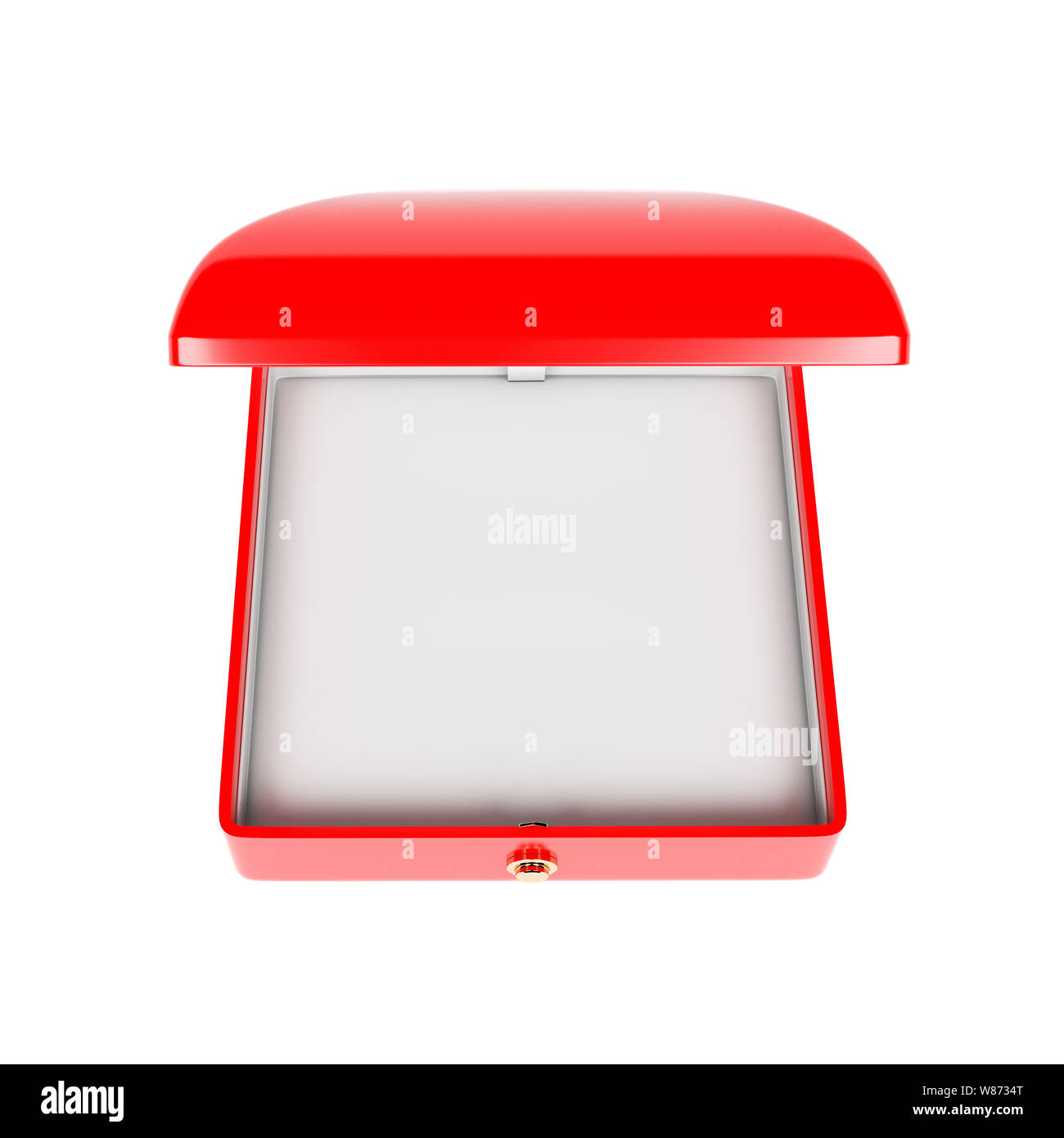 Boîte de bijoux. Vide ouvert Cas pour bijoux. Le rendu 3d illustration isolé Banque D'Images