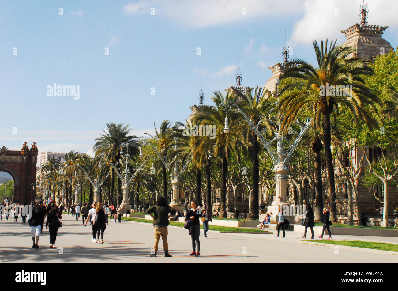 EDITORIAL- seulement une journée dans le magnifique parc de la Ciutadella, Barcelone, Espagne Banque D'Images