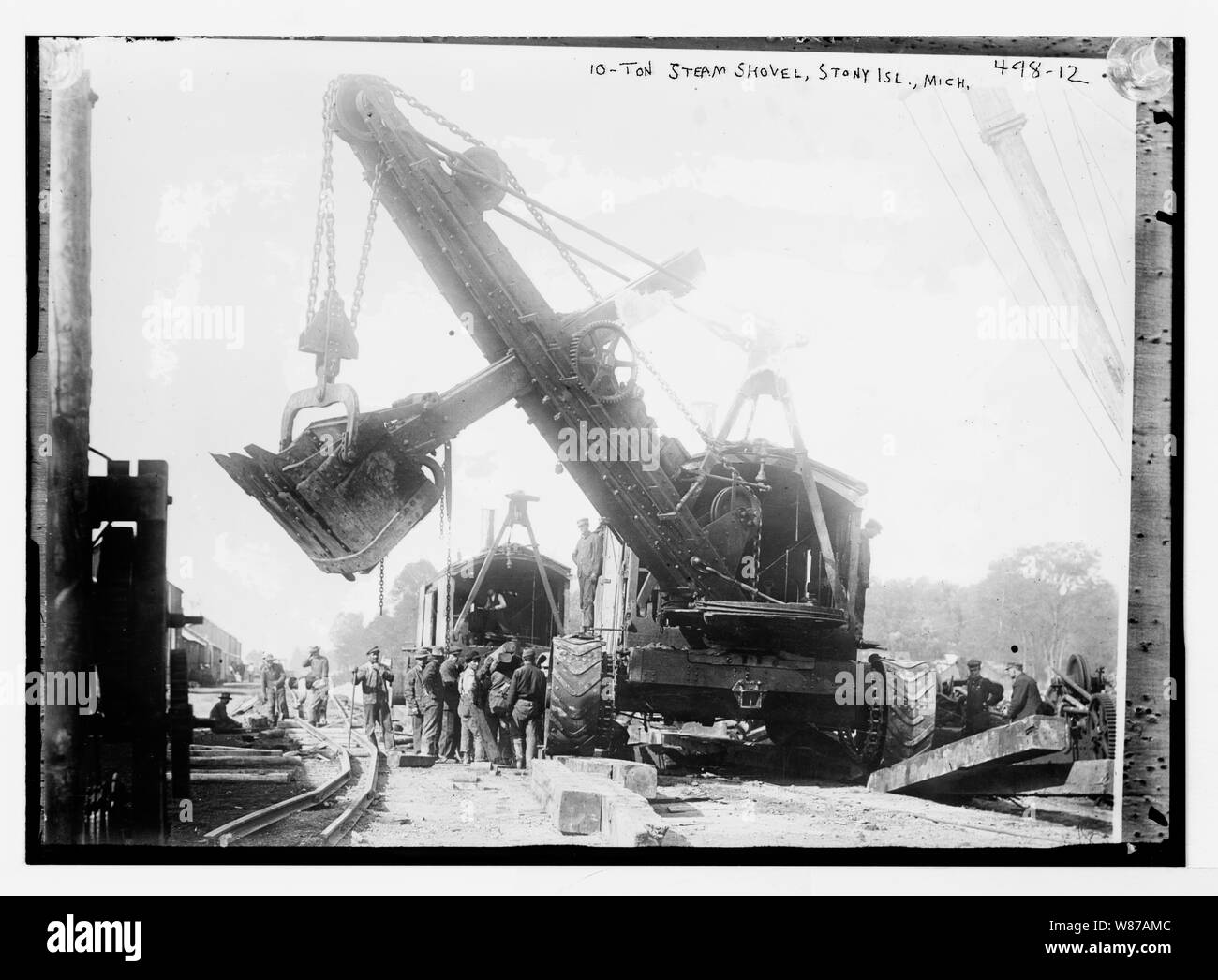 Pelle à vapeur de 10 tonnes, Stony Isl., Michigan Michigan Banque D'Images