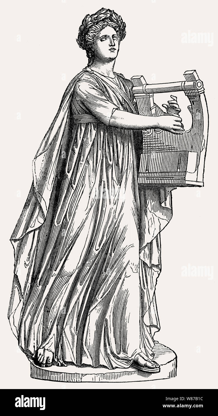En tant que chef de l'Apollo muses Banque D'Images