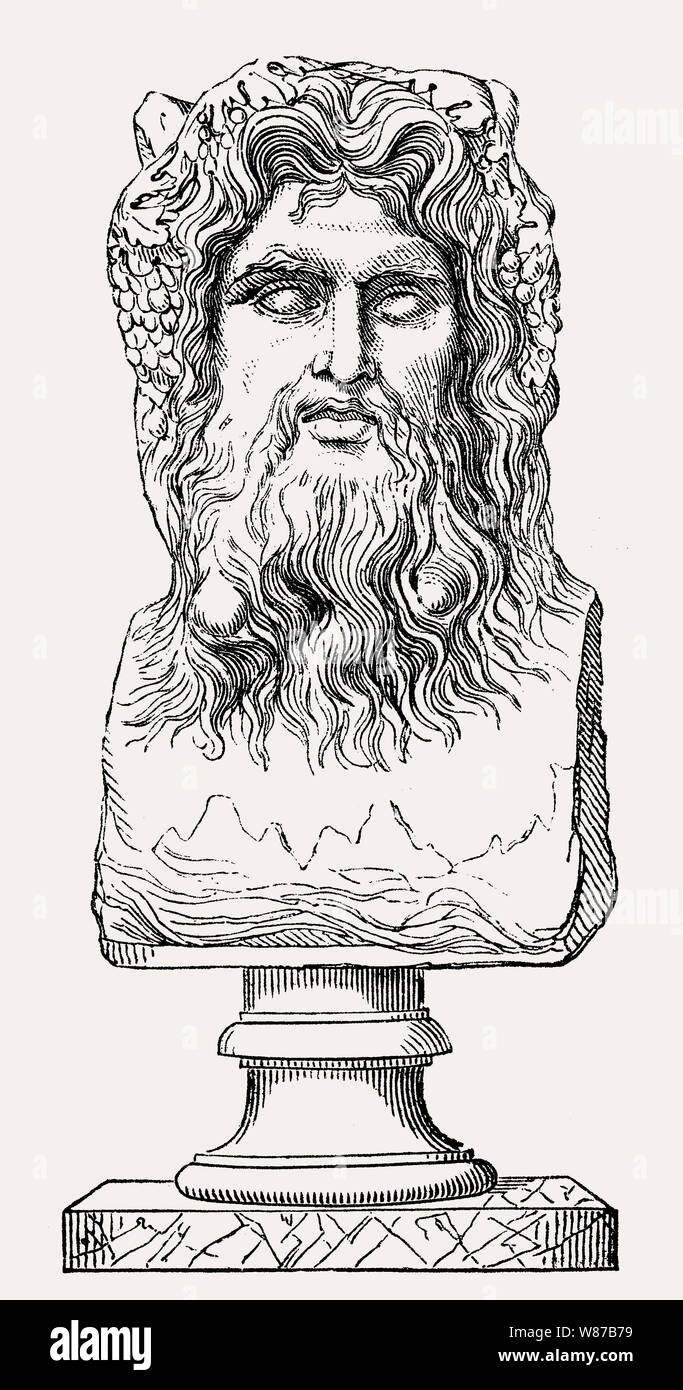 L'Oceanus, personnification divine de l'océan, Banque D'Images