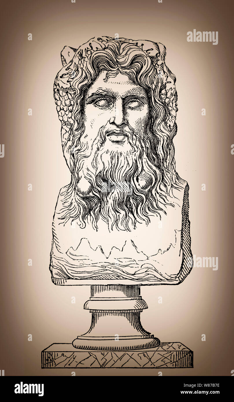 L'Oceanus, personnification divine de l'océan, Banque D'Images