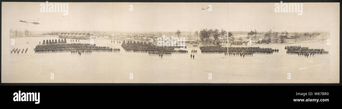 119e d'infanterie, le colonel F. LeJ. Parker, commandant, le Capitaine John H. Manning, adjudant, Camp Sevier, S.C., Mars 8th, 1918 Banque D'Images