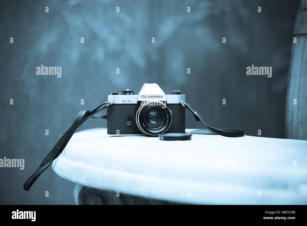 Analoguee Kamera Rolleiflex SL35 Carl Zeiss Banque D'Images