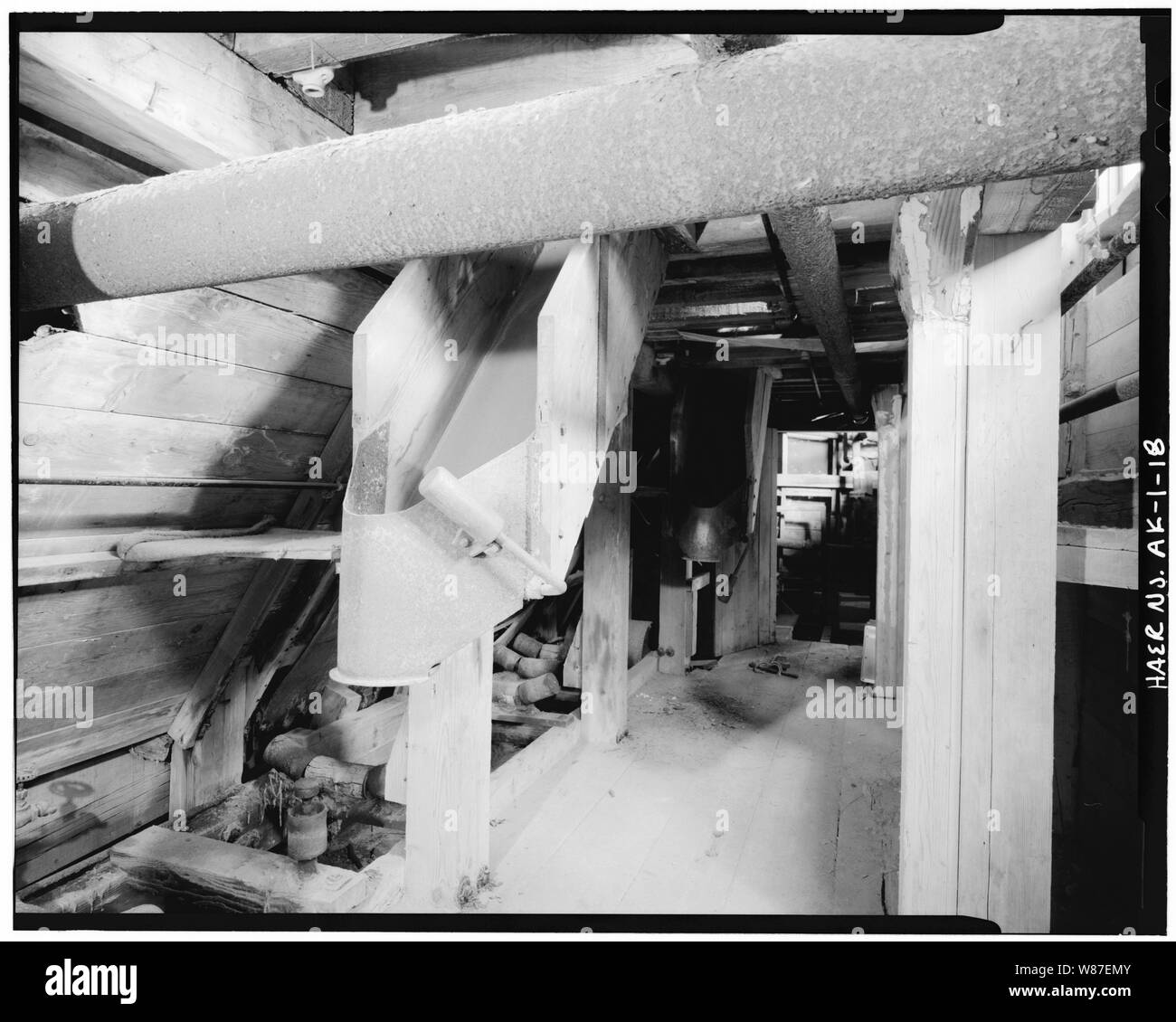 L'USINE DE CONCENTRATION BAGGER - la Kennecott Copper Corporation, sur la rivière de cuivre et le nord-ouest de Railroad, Kennicott, Recensement de Valdez-Cordova Zone, AK Banque D'Images