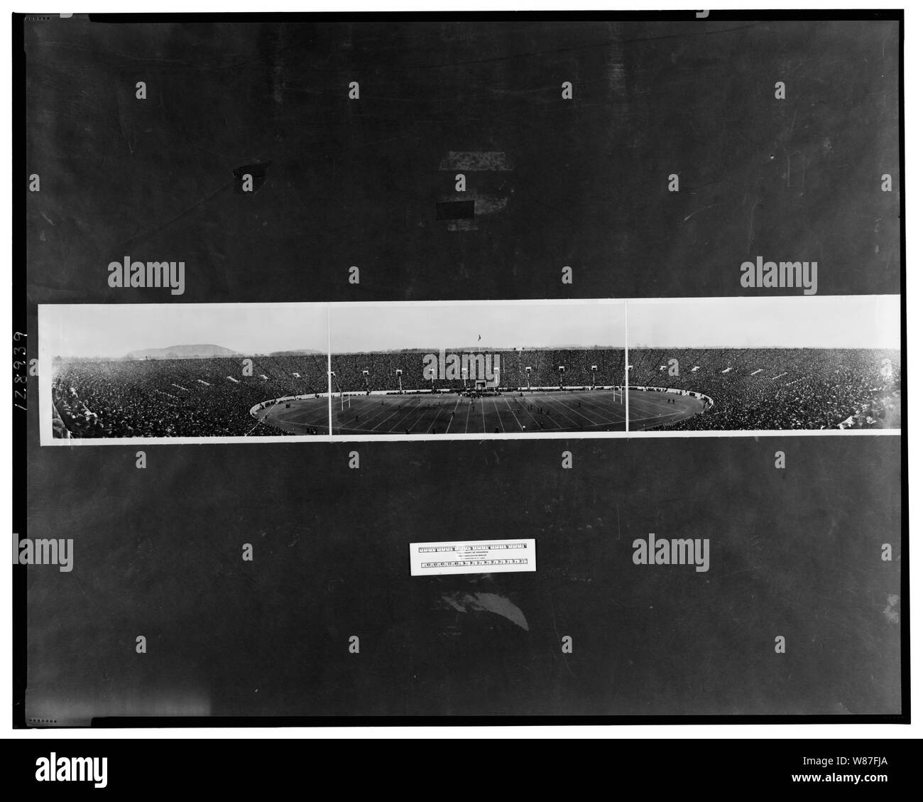 1914 Yale - match de football de Harvard Banque D'Images