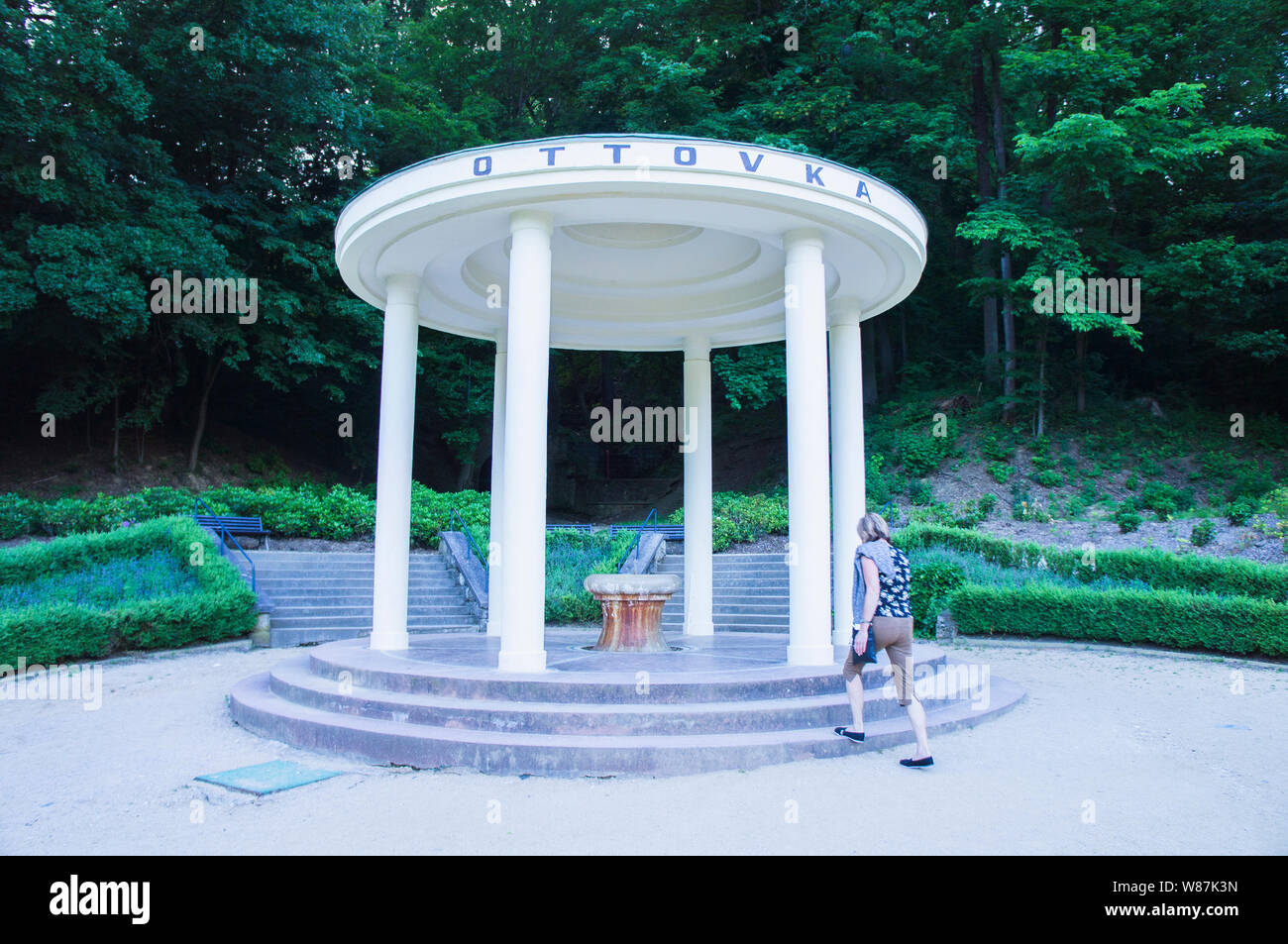 Spring Ottovka à Luhacovice Spa, Région de Zlin, en République tchèque, le 5 juin 2019. (CTK Photo/Libor Sojka) Banque D'Images