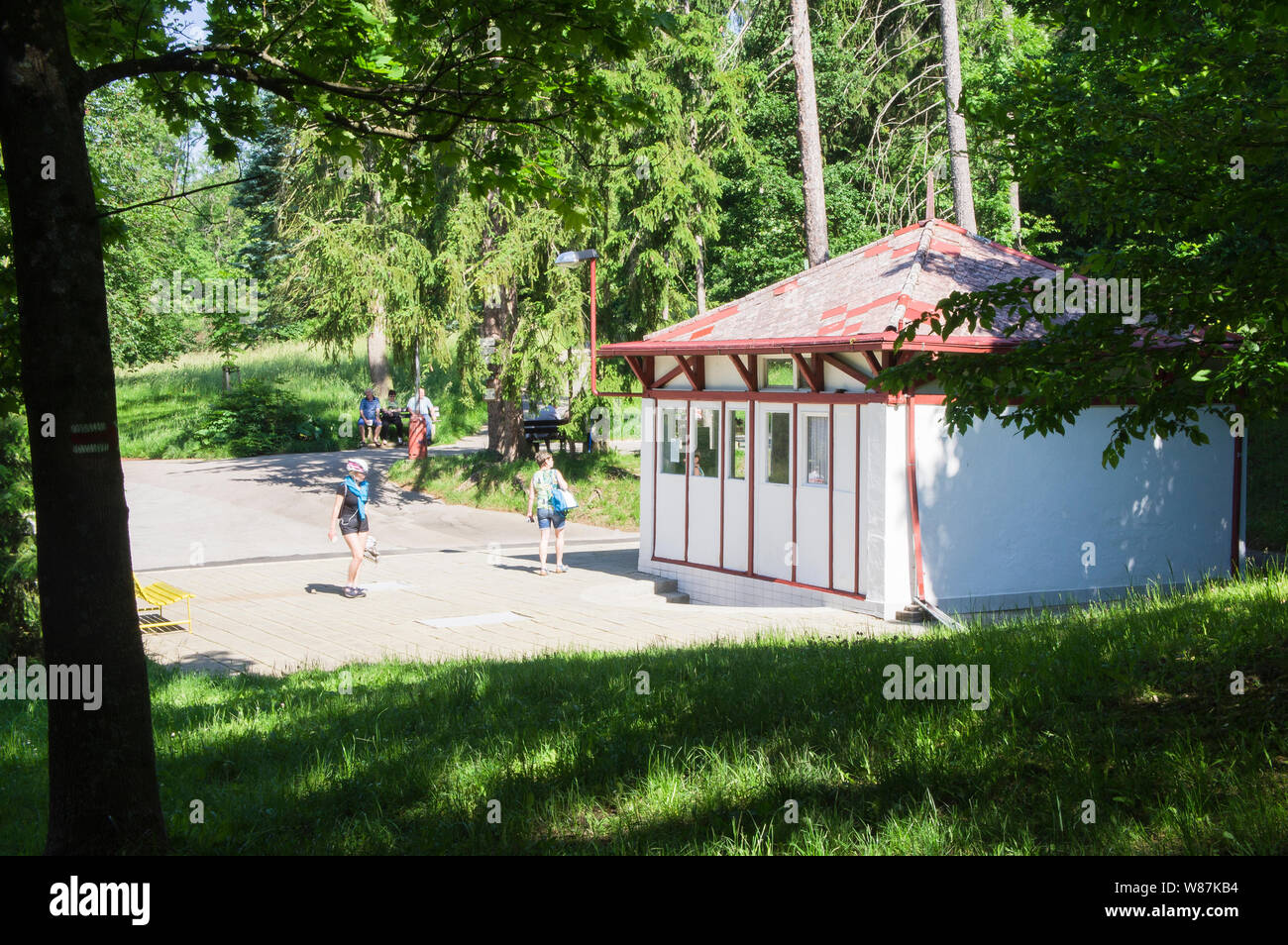Spring Aloiska à Luhacovice Spa, Région de Zlin, en République tchèque, le 6 juin 2019. (CTK Photo/Libor Sojka) Banque D'Images
