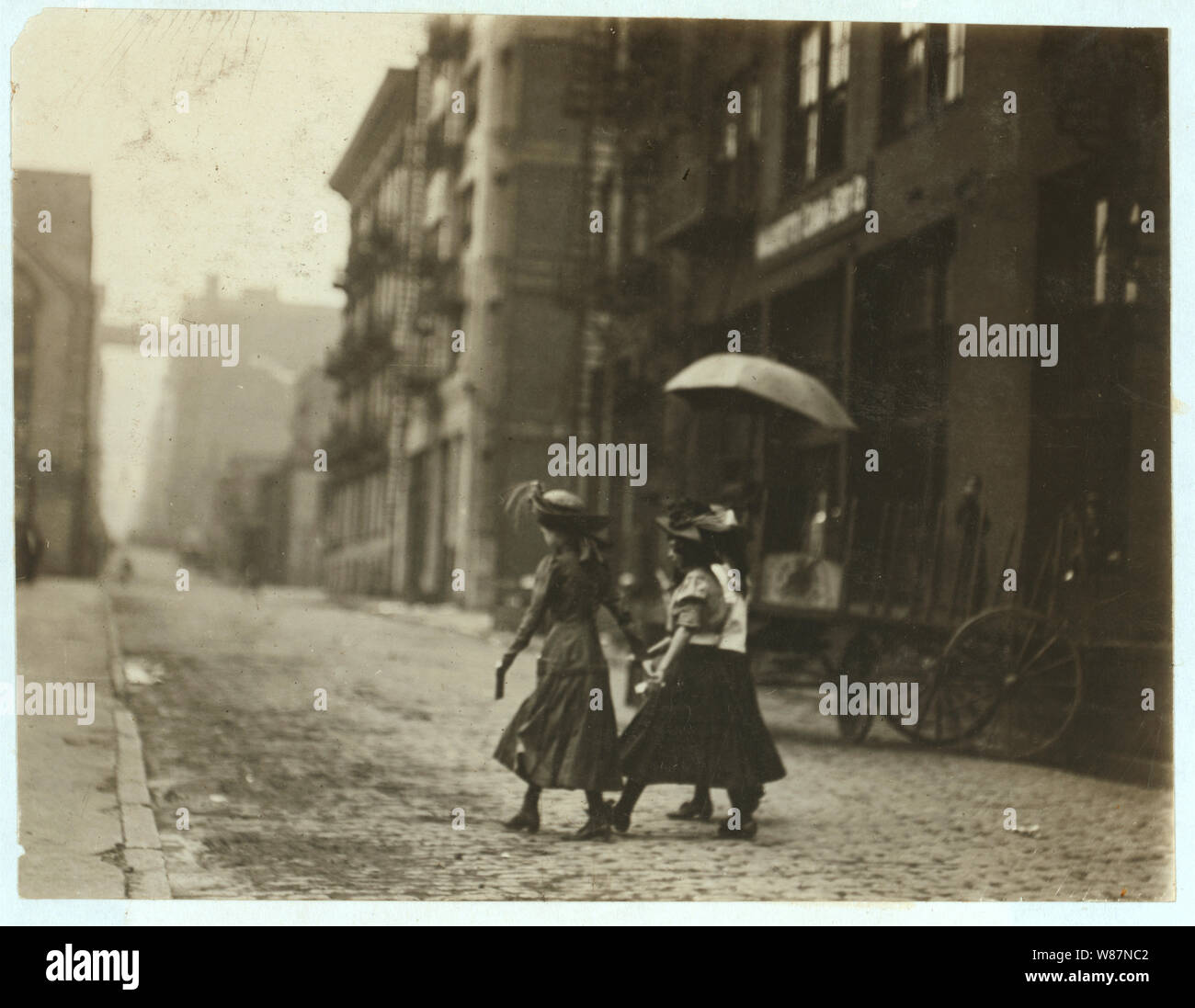 3 jeunes filles qui travaillent dans la médecine et l'usine Salvan dans un magasin de graines. Près de Olive 14e Rue midi, 12 mai, 1910. Banque D'Images