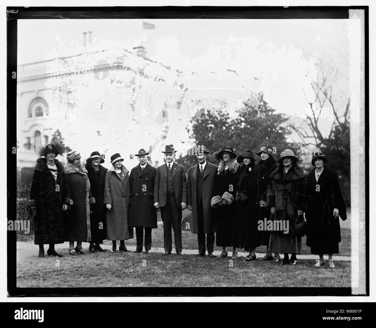 Rép. 9 Les femmes de Coolidge, Du Pont, Robinson ligue à W.H., 12/10/24 Banque D'Images