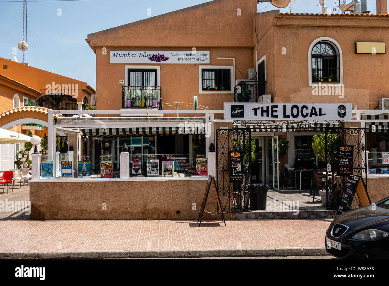 Bar restaurant l'Espagne Banque D'Images