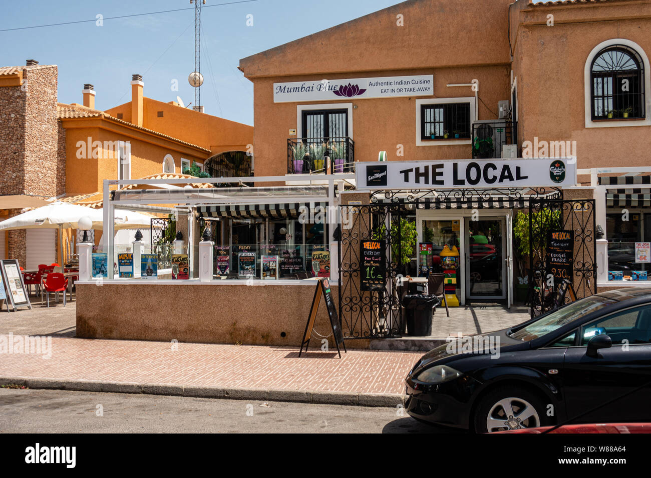 Bar restaurant l'Espagne Banque D'Images