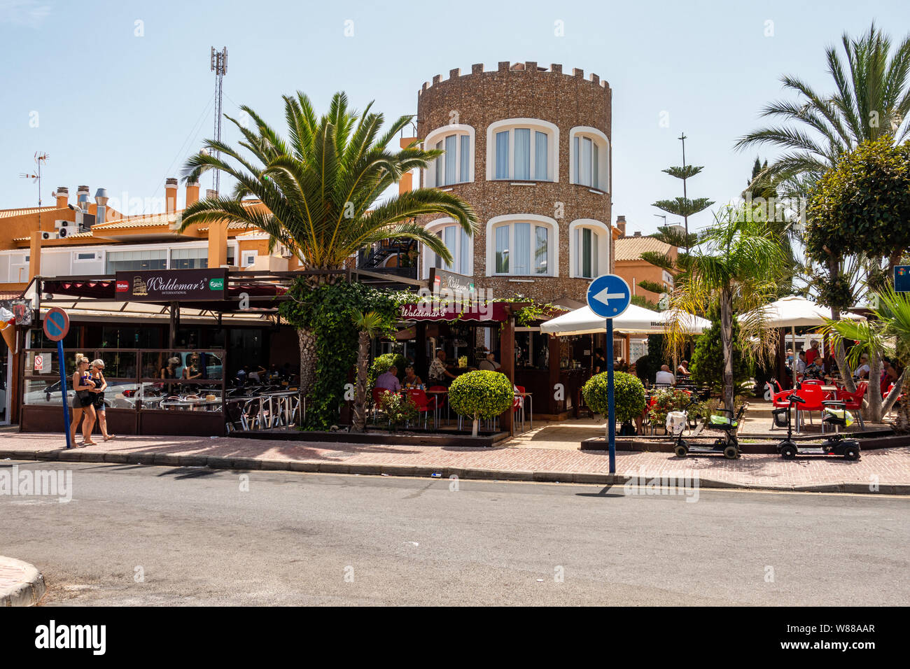 Bar restaurant l'Espagne Banque D'Images