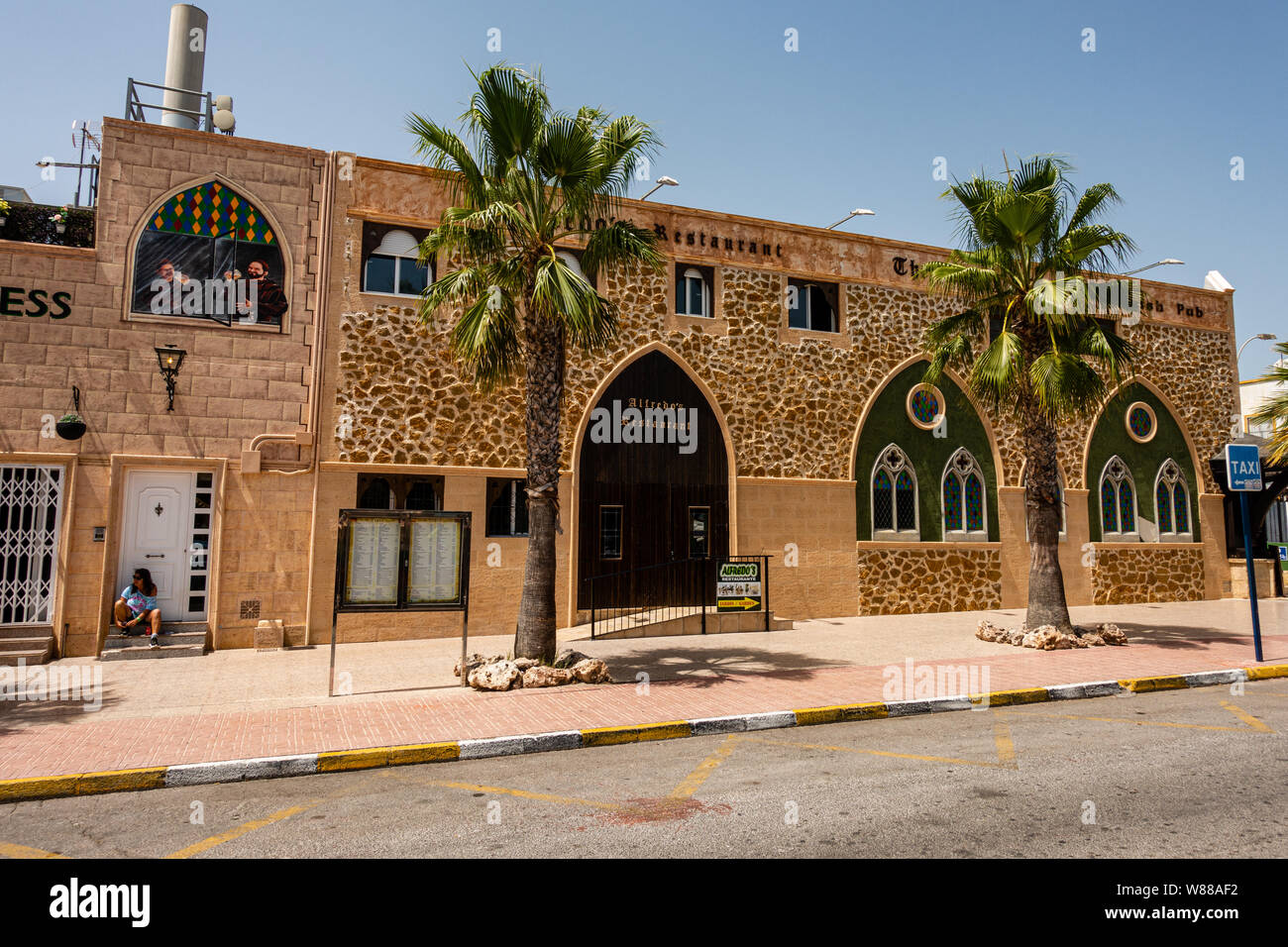 Bar restaurant l'Espagne Banque D'Images