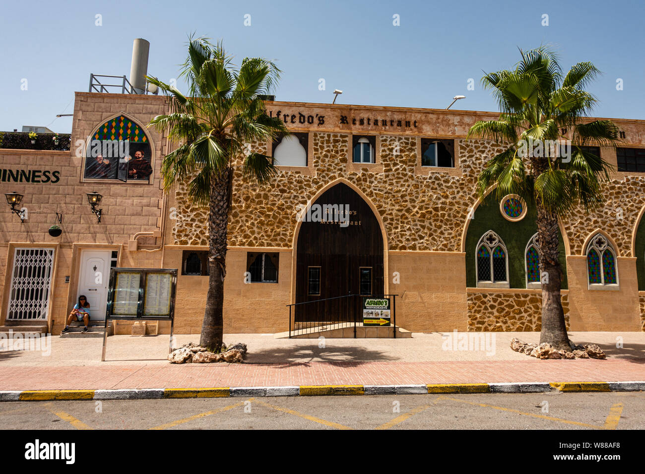 Bar restaurant l'Espagne Banque D'Images