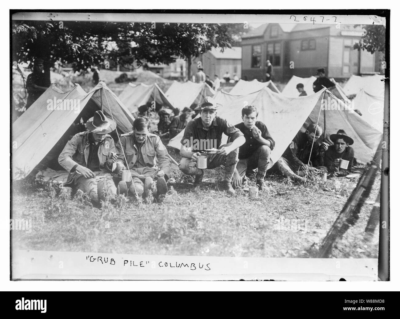 Grub Pile Columbus Banque D'Images