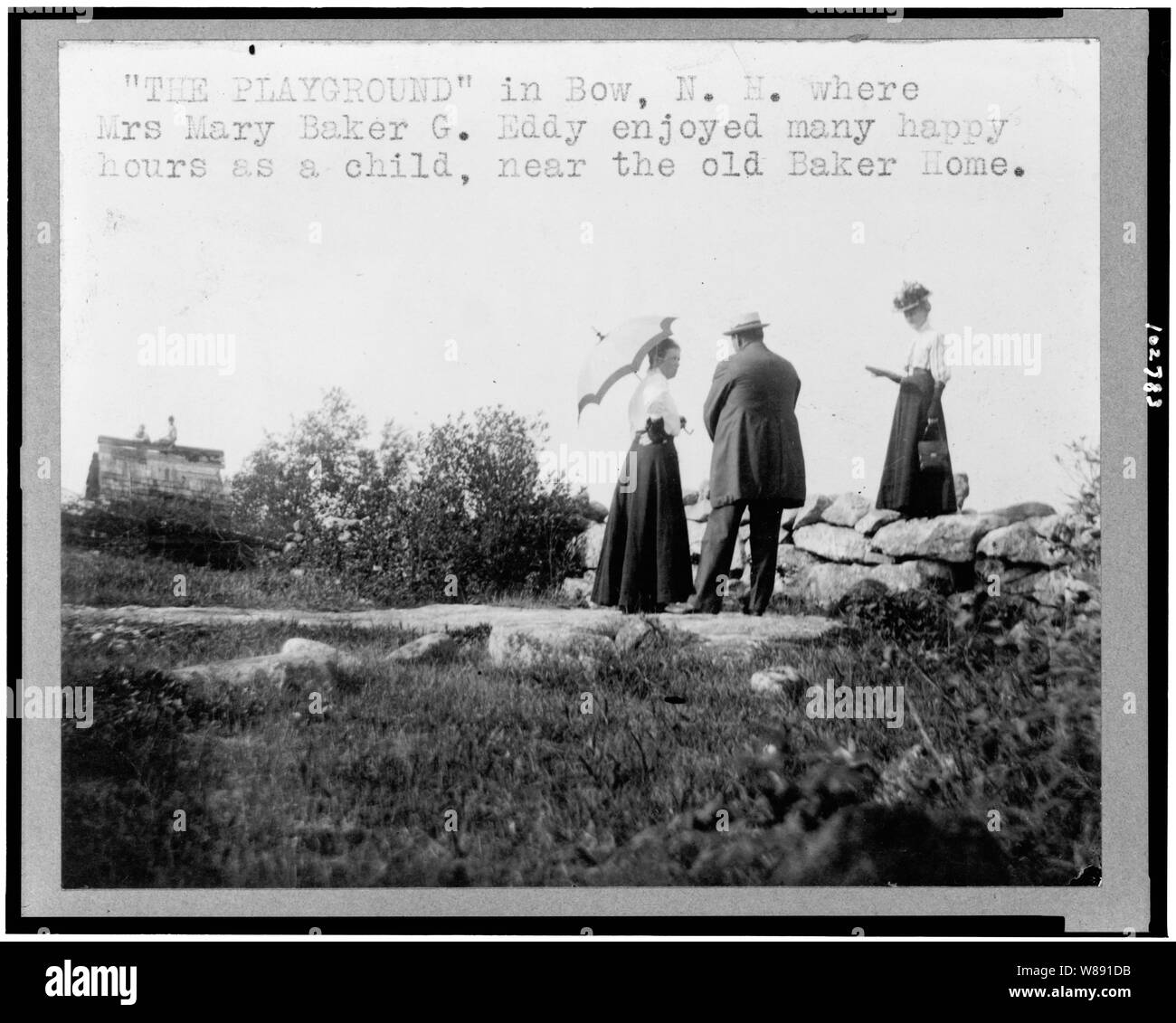 L'aire de jeux dans Bow, N.H. où Mme Mary Baker Eddy G. ont pu profiter de nombreuses heures de plaisir comme un enfant, à proximité de l'ancien home Baker Banque D'Images L'aire de jeux dans Bow, N.H. où Mme Mary Baker Eddy G. ont pu profiter de nombreuses heures de plaisir comme un enfant, à proximité de l'ancien home Baker Banque D'Images