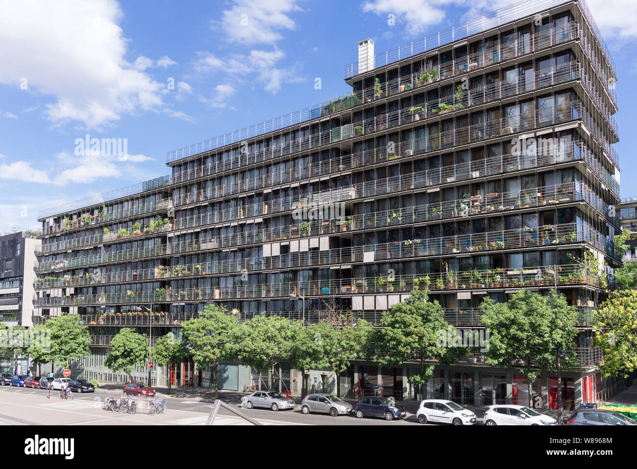 Bâtiment résidentiel moderne de Paris dans le 12ème arrondissement. La France, l'Europe. Banque D'Images