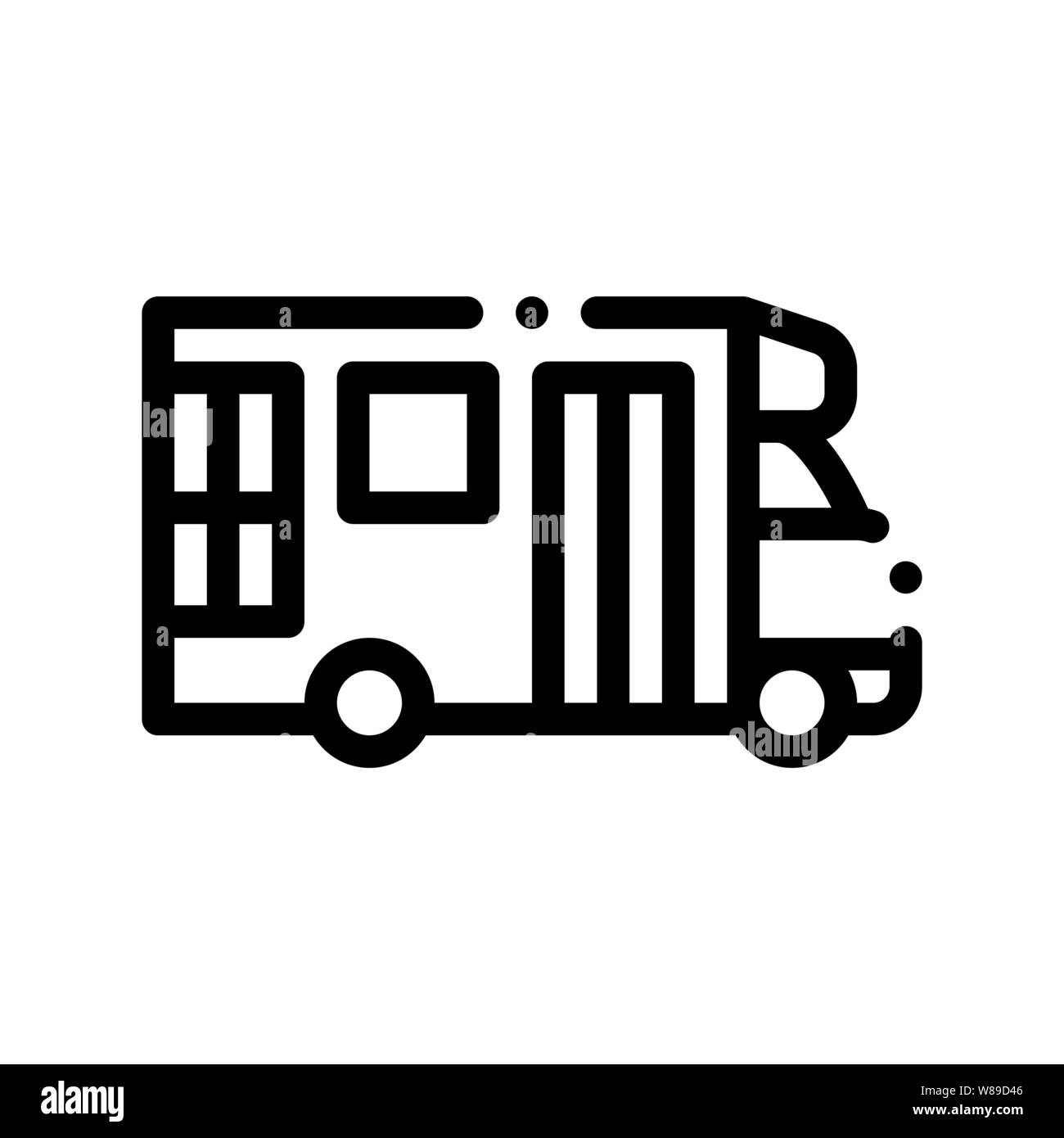 Transport public vecteur de transport adapté l'icône de connexion Illustration de Vecteur