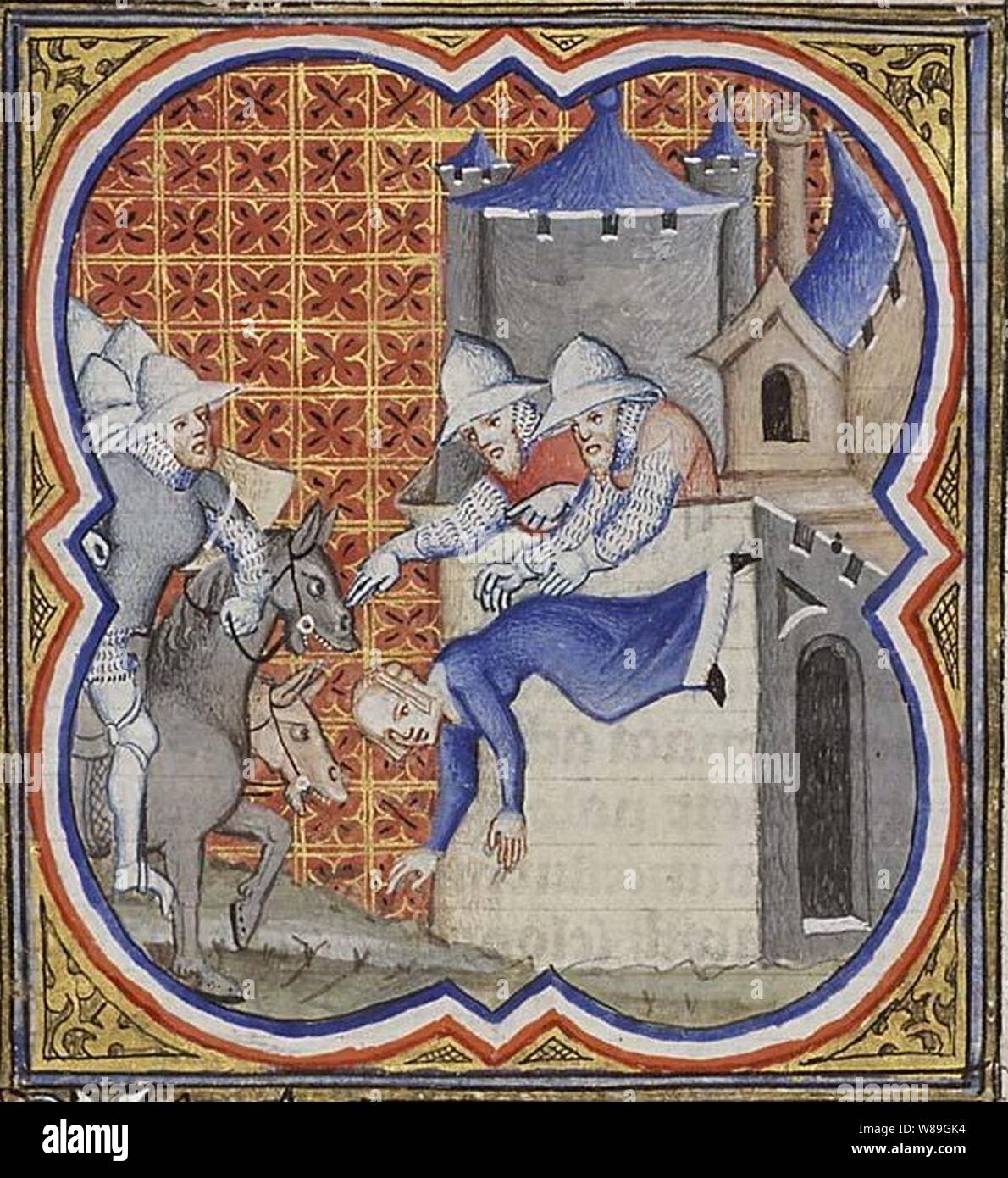 La mort de Jézabel - Jean Bondol. Banque D'Images