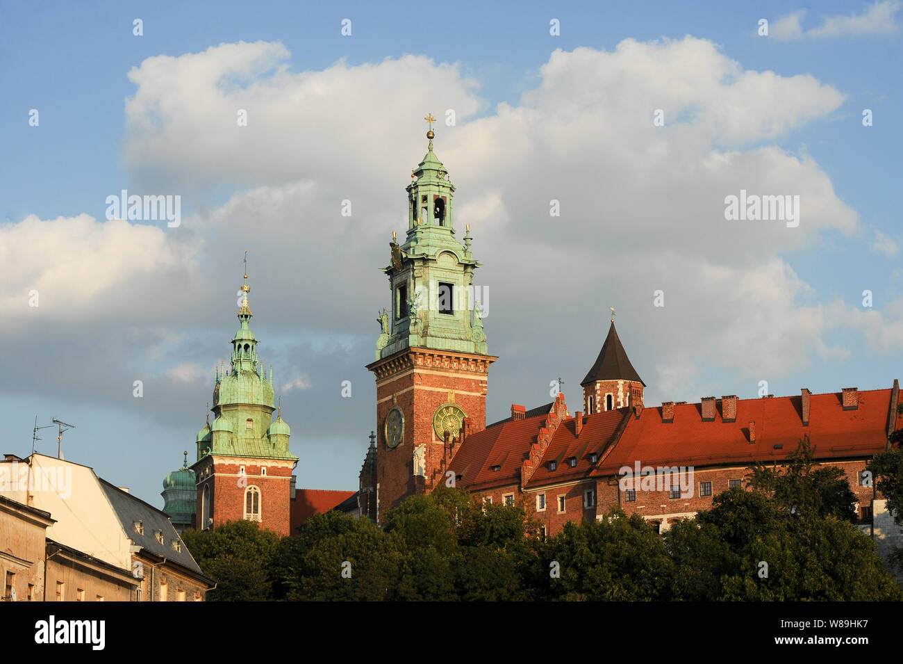 Consigner vos bagages Royal gothique Basilique des Saints Stanislas et Venceslas, site de la Fédération polonaise de couronnement des monarques, en gothique Renaissance Château Royal de Wawel numéro Cas Banque D'Images