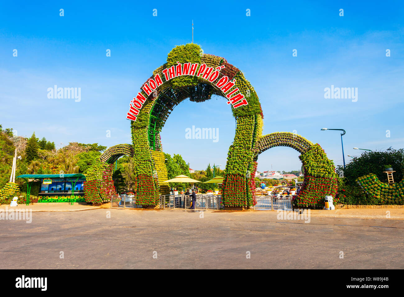 DALAT, VIETNAM - Mars 13, 2018 : Dalat Flower Garden Park à Da Lat ville au Vietnam Banque D'Images