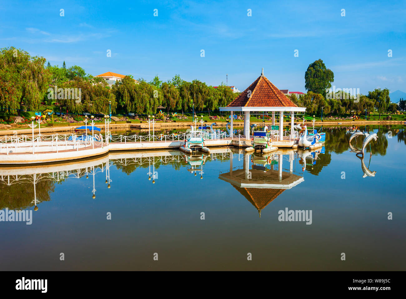 DALAT, VIETNAM - Mars 13, 2018 : Dalat Flower Garden Park à Da Lat ville au Vietnam Banque D'Images