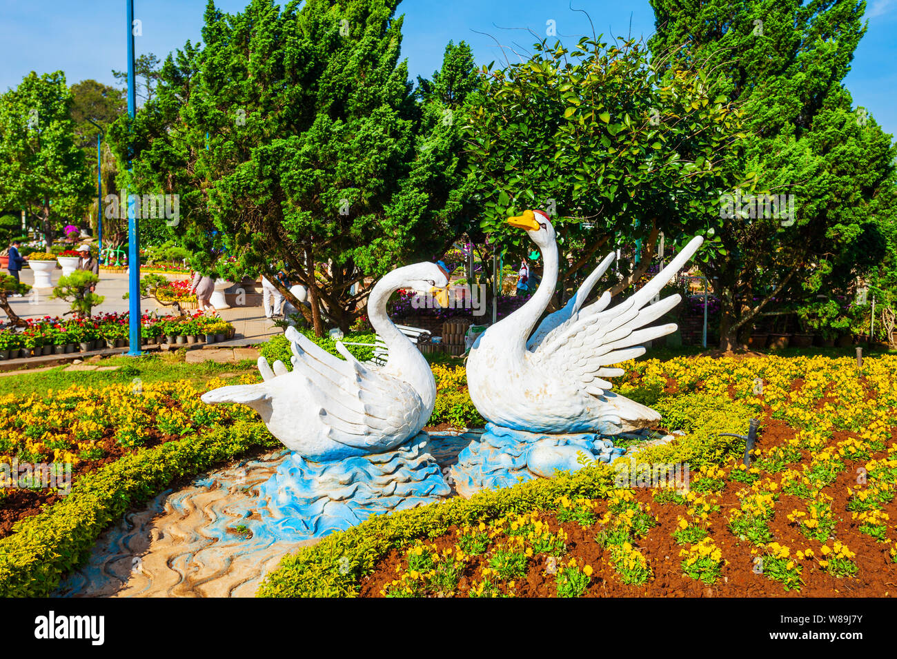 DALAT, VIETNAM - Mars 13, 2018 : Dalat Flower Garden Park à Da Lat ville au Vietnam Banque D'Images