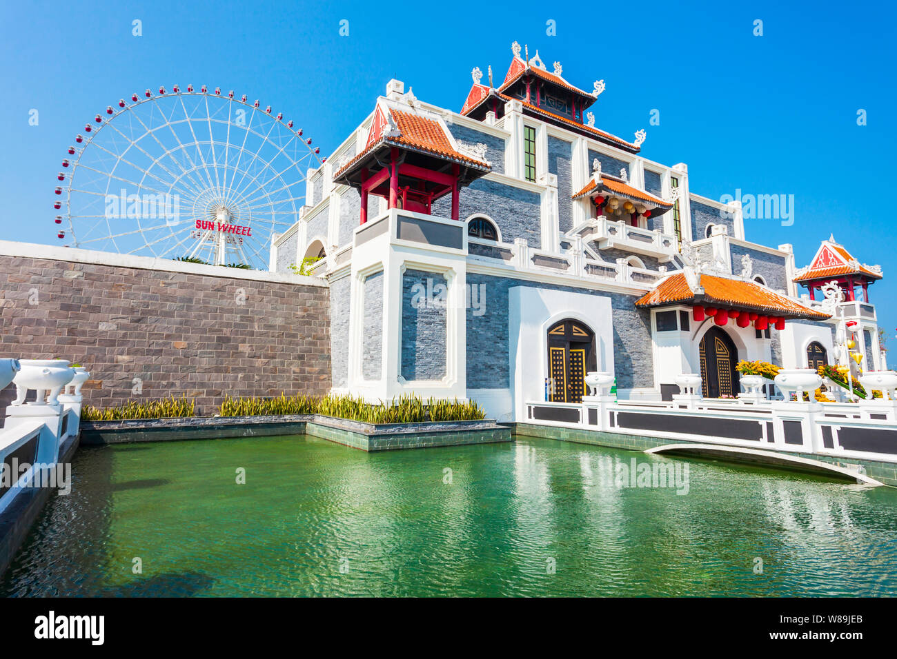 DA nang, Vietnam - Mars 18, 2018 : Danang Asie Sun World Park dans la ville de Da Nang au Vietnam Banque D'Images