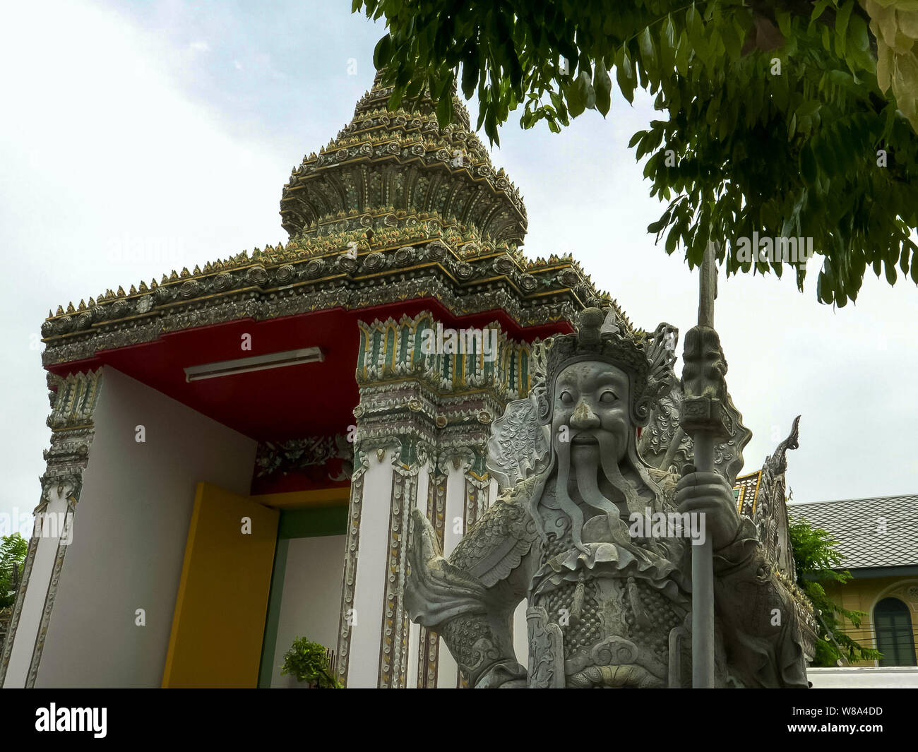 Statue chinoise en raison de Wat Pho à Bangkok Banque D'Images