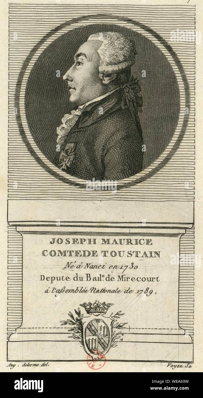 Joseph-Maurice de Toustain-Viray (1728-1809). Banque D'Images